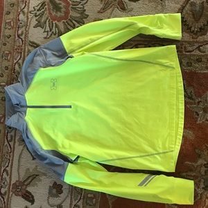 Under armour yellow and grey pullover